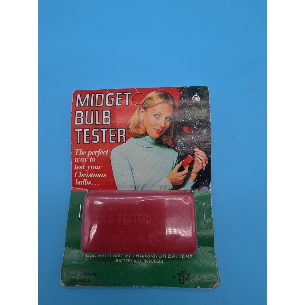 Vintage 1970's Midget Bulb Tester Christmas Light Checker In Box Untested